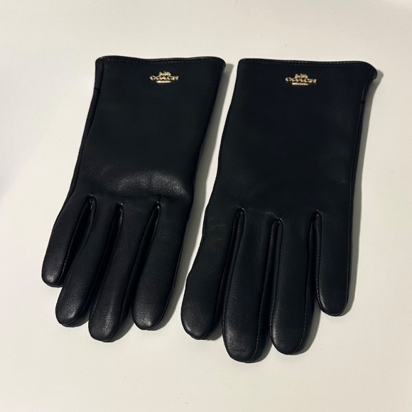 Coach gloves leather black - Picture 2 of 4